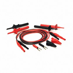 TPI TLS2000B Shuttered Plug Deluxe Test Lead Kit with Silicone Insulation