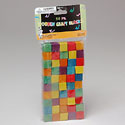 CC373-20 WOOD CRAFT BLOCKS 1/2 INCH MULTICOLORED